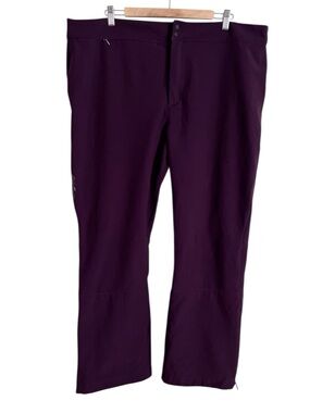Eddie Bauer Women’s Purple Soft Shell Pant Hiking Snow Outdoor Active 2XL